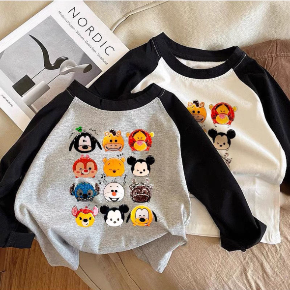 2023秋服新作韓国子供服　男の子　長袖ｔシャツ