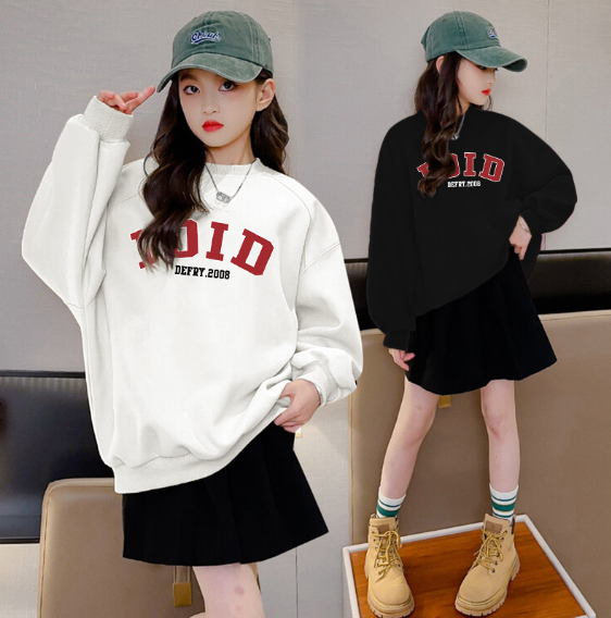 2023秋服新作韓国子供服　女の子　IDID柄　トップス