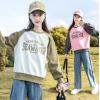 2023秋服新作韓国子供服　女の子　英字ロゴ　トップス