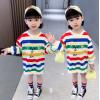 2023秋服新作韓国子供服　女の子　rainbow　ワンピース