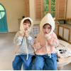 2023秋服新作韓国子供服　男女兼用　ボーダー　トップス