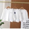 2023秋服新作韓国子供服  男女兼用  Smile柄　長袖Ｔシャツ