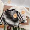 2023秋服新作韓国子供服　男の子　Smile柄　長袖Ｔシャツ