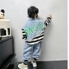 2023秋服新作韓国子供服　男の子　デニム　上下セット