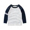 2023秋服新作韓国子供服　男の子　ボーダー　長袖ｔシャツ
