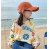 2023秋服新作韓国子供服　女の子　花柄　トップス