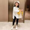 2023秋服新作韓国子供服　女の子　無地　ロングｔシャツ