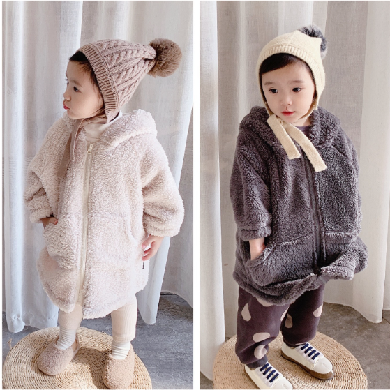 2023冬服新作韓国子供服　女の子　Lambswool　コート