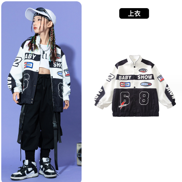 2024春秋新品子供服　男女兼用　英字ロゴ　ジャケット