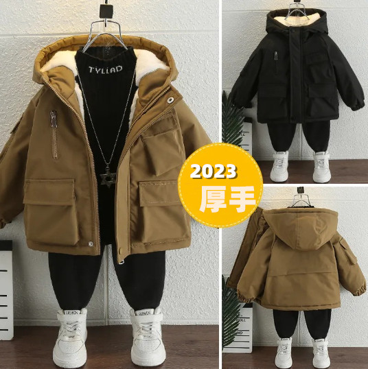 2023冬服新作韓国子供服　男の子　コート