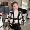 2023冬服新作韓国子供服　女の子　チェック柄　アウター
