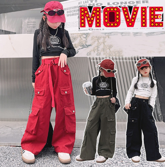 2024春服新作韓国子供服　女の子　3色パンツ