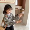 2024春服新作韓国子供服　女の子　豹柄　長袖tシャツ