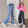 2023春服新作韓国子供服　女の子　無地　デニムパンツ
