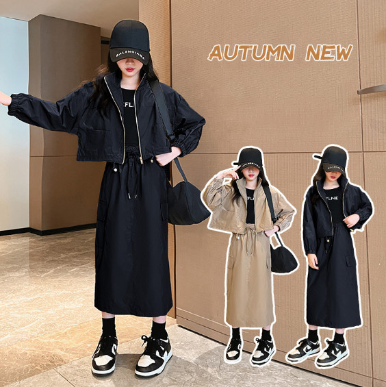 2024春服新作韓国子供服　女の子  無地　上下セット
