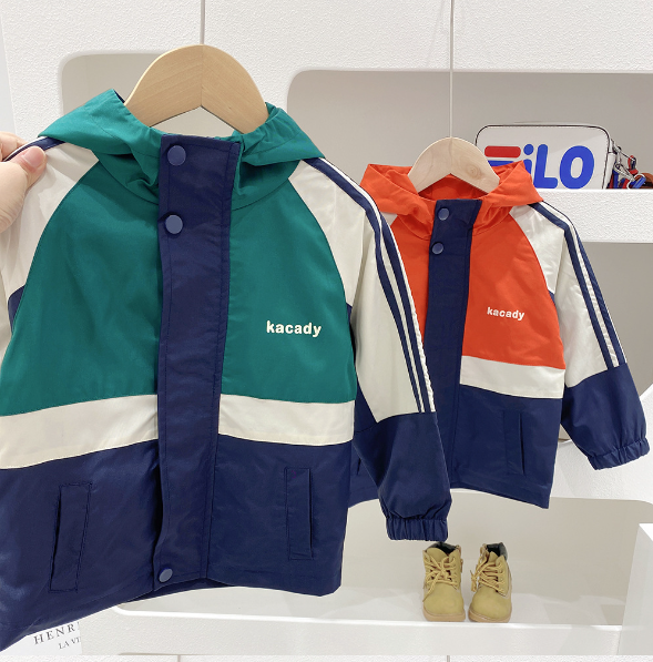 2024春服新作韓国子供服　男の子　英字ロゴ　ジャケット