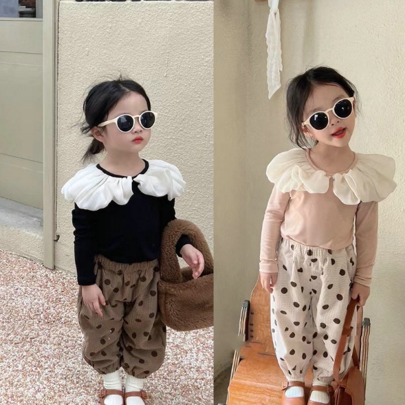 2024春服新作韓国子供服　女の子　長袖ｔシャツ