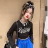 2024春服新作韓国子供服　女の子　英字ロゴ　長袖ｔシャツ