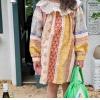 2024春服新作韓国子供服　女の子　花柄　ワンピース
