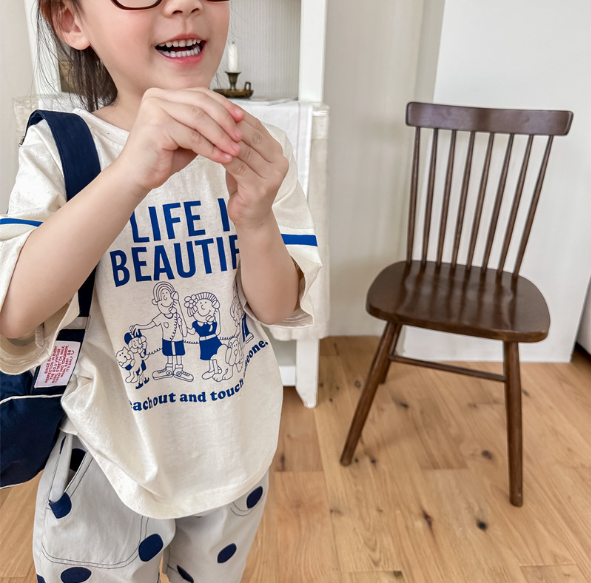 2024夏服新作韓国子供服　女の子　可愛い　半袖ｔシャツ