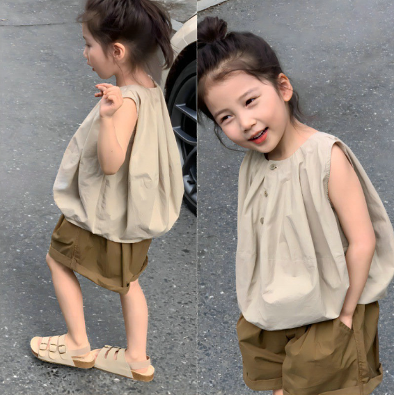 2024夏服新作韓国子供服　女の子　上下セット