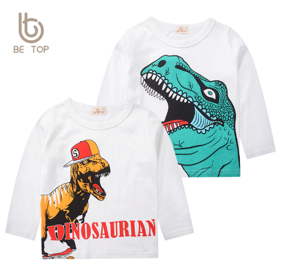 2024夏服新作韓国子供服  恐竜柄　半袖ｔシャツ