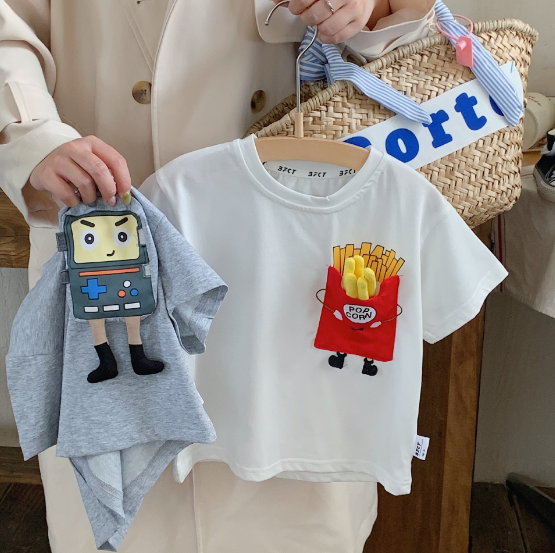 2024夏服新作韓国子供服　男の子　半袖ｔシャツ