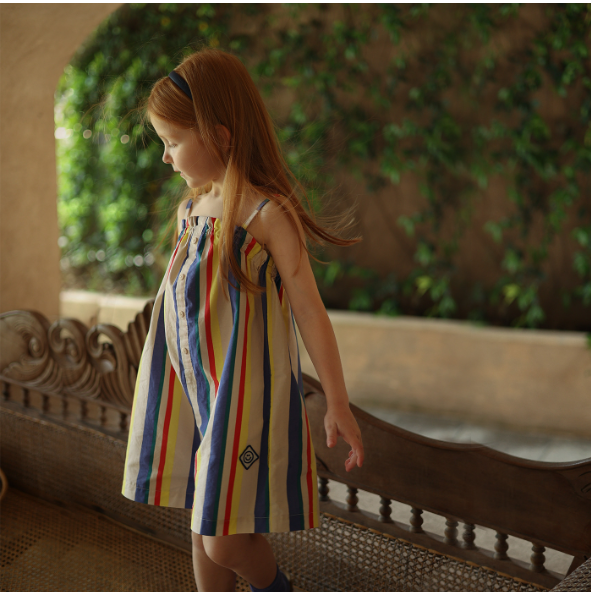 2024夏服新作韓国子供服　ボーダー　オールインワン