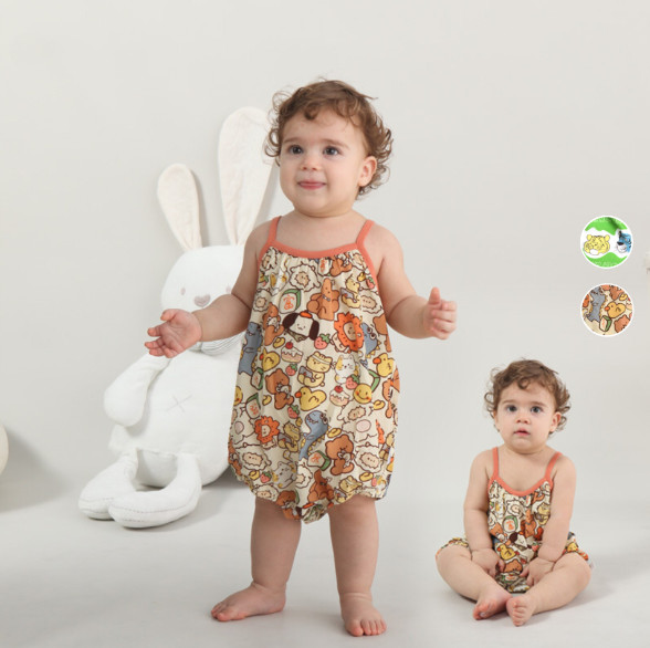 2024夏服新作韓国ベビー服　かわいい　ロンパース