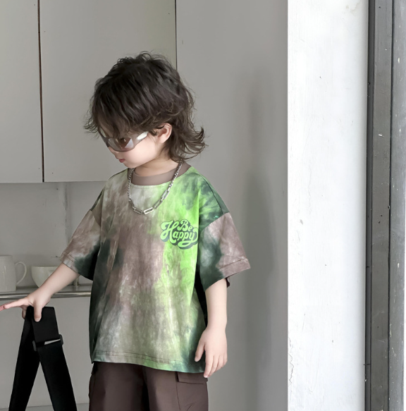 2024夏服新作韓国子供服　男の子　半袖ｔシャツ