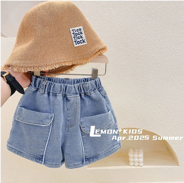 2024夏服新作韓国子供服　女の子　デニム　ショートパンツ