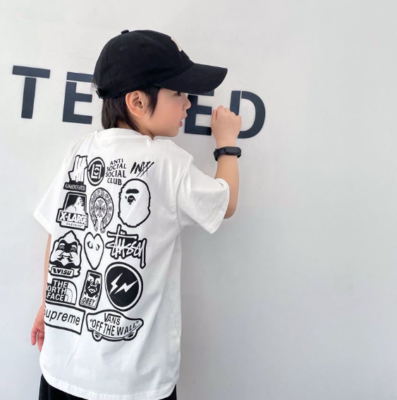 2024夏服新作韓国子供服　男の子　人気柄　半袖ｔシャツ