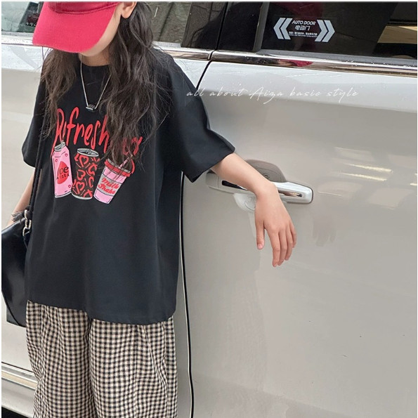 2024夏服新作韓国子供服　女の子  半袖Ｔシャツ