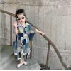 2024夏服新作韓国子供服　女の子　チェック柄　オールインワン