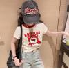 2024夏服新作韓国子供服　女の子　くまちゃん柄　半袖ｔシャツ
