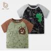 2024夏服新作韓国子供服　男の子　くまちゃん柄　半袖ｔシャツ