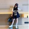 2024夏服新作韓国子供服　女の子　英字ロゴ　ロングｔシャツ
