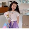 2024夏服新作韓国子供服　女の子  4色半袖Ｔシャツ