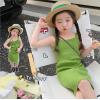 2024夏服新作韓国子供服　女の子　無地　ワンピース