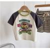 2024夏服新作韓国子供服  car柄　半袖Ｔシャツ