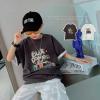 2024夏服新作韓国子供服　男の子　英字ロゴ　半袖ｔシャツ