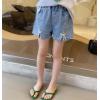 2024夏服新作韓国子供服　女の子　デニム　ショートパンツ
