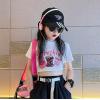 2024夏服新作韓国子供服　女の子  半袖Ｔシャツ