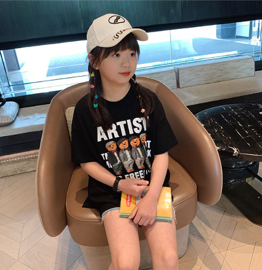 2024夏服新作韓国子供服　くまちゃん柄　半袖ｔシャツ