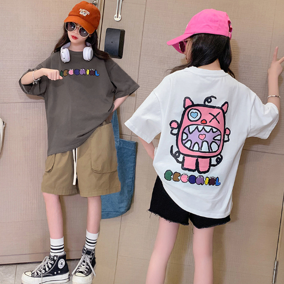 2024夏服新作韓国子供服　女の子　半袖ｔシャツ
