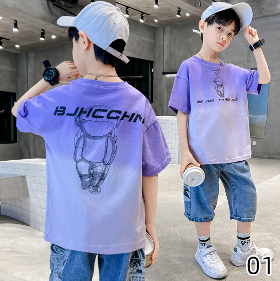 2024夏服新作韓国子供服　男の子　4色　半袖ｔシャツ
