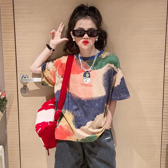 2024夏服新作韓国子供服　女の子　半袖ｔシャツ