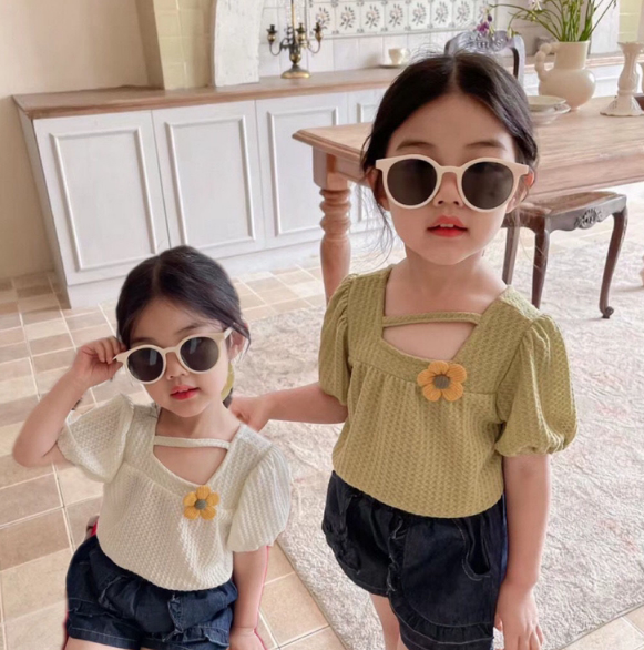 2024夏服新作韓国子供服　かわいい　トップス