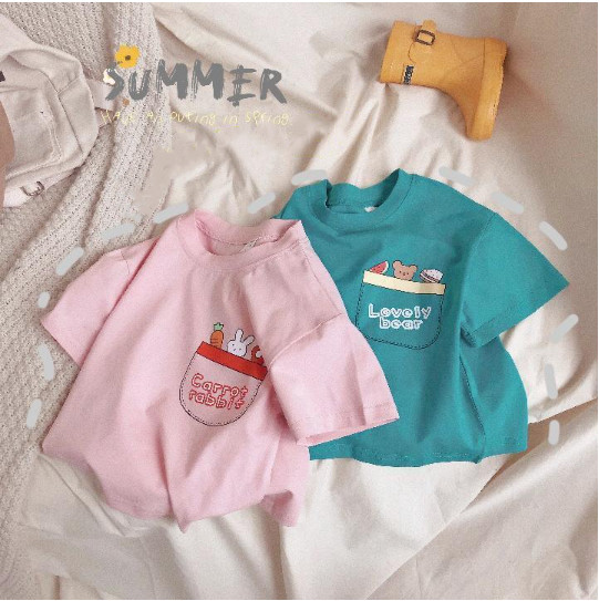 2024夏服新作韓国子供服  男女兼用  半袖ｔシャツ