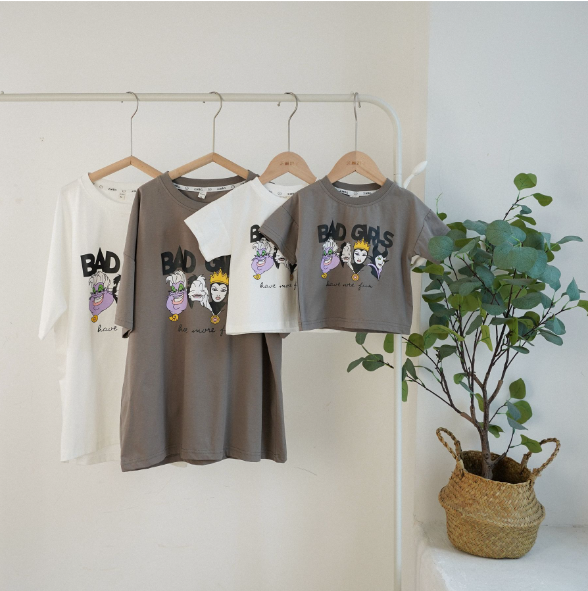 2024夏服新作韓国子供服　親子　半袖ｔシャツ